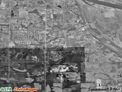 Lansing satellite photo by USGS