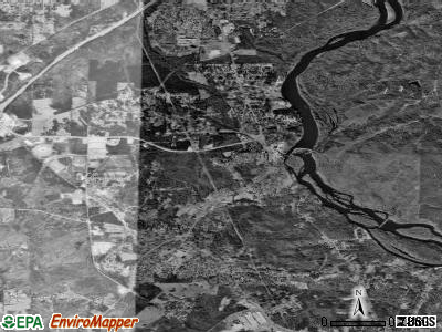 Valley satellite photo by USGS