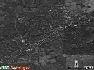 Paris satellite photo by USGS