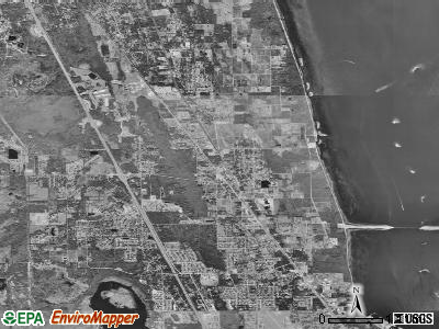 Mims satellite photo by USGS