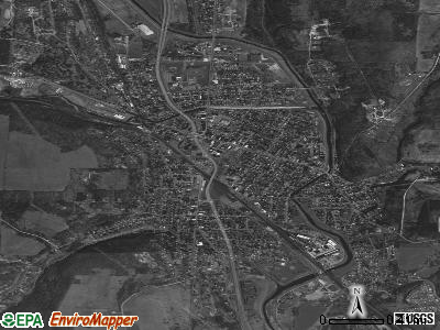 Hornell satellite photo by USGS