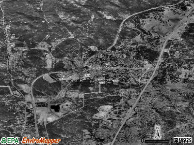 Shasta Lake satellite photo by USGS