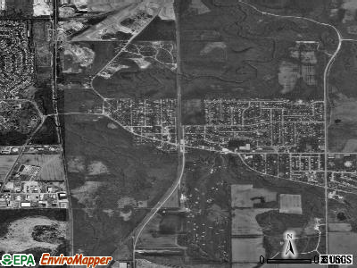 Waunakee satellite photo by USGS