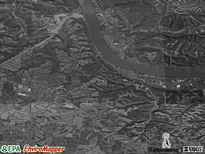 Maysville satellite photo by USGS