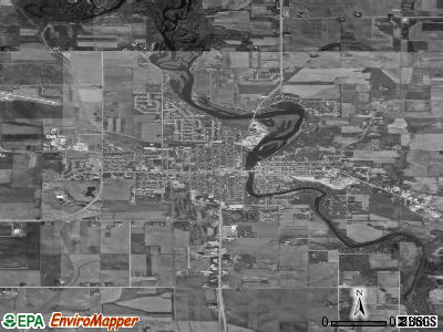 Waverly satellite photo by USGS