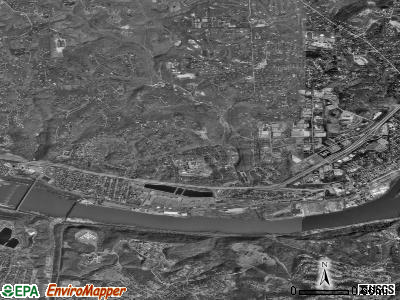 O'Hara Township satellite photo by USGS