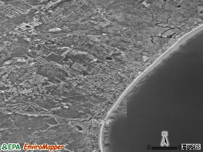 Old Orchard Beach satellite photo by USGS