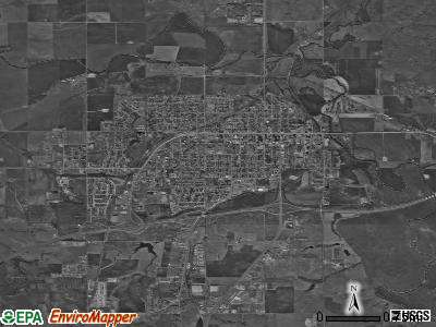 Clinton satellite photo by USGS
