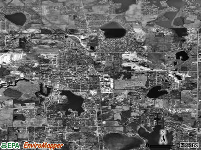Hudson satellite photo by USGS