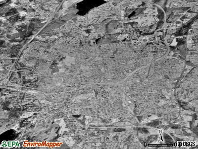New Britain satellite photo by USGS