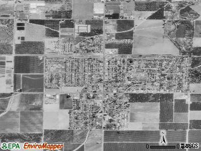 Farmersville satellite photo by USGS