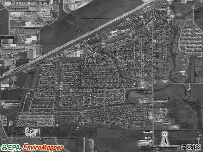 Kirby satellite photo by USGS