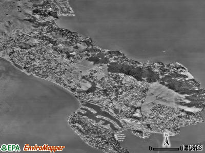 Tiburon satellite photo by USGS