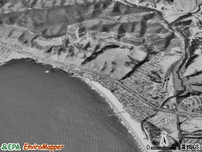 Pismo Beach satellite photo by USGS