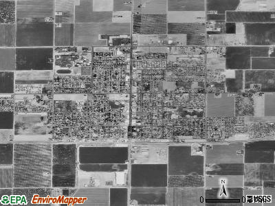 Kerman satellite photo by USGS