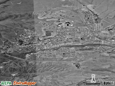 Rawlins satellite photo by USGS