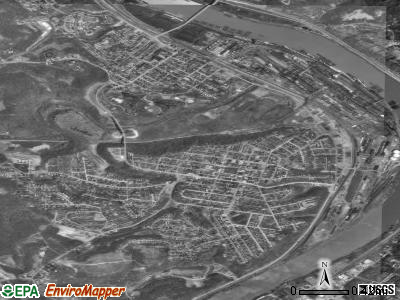 Clairton satellite photo by USGS