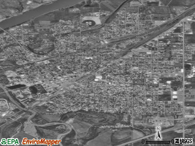 Miles City satellite photo by USGS