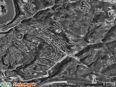 White Oak satellite photo by USGS