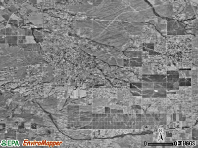 Woodcrest satellite photo by USGS
