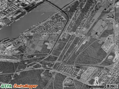 Bridge City satellite photo by USGS