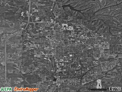 Bloomington satellite photo by USGS