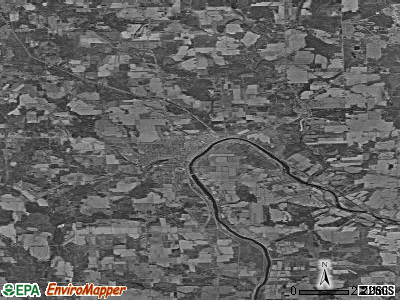 Caribou satellite photo by USGS