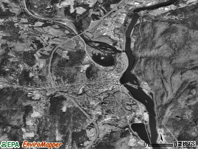 Brattleboro satellite photo by USGS