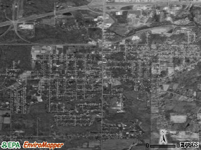 Hubbard satellite photo by USGS
