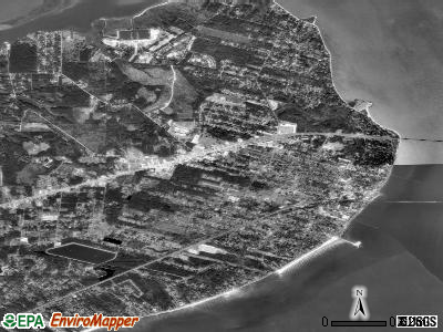 Bay St. Louis satellite photo by USGS