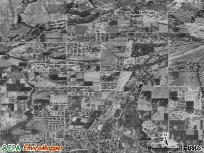 Highland satellite photo by USGS