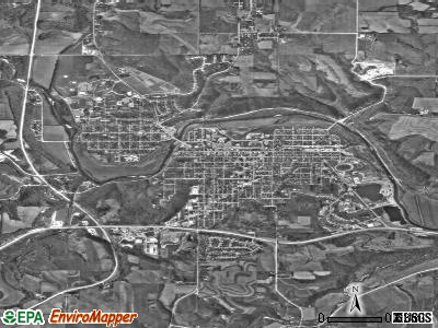 Decorah satellite photo by USGS