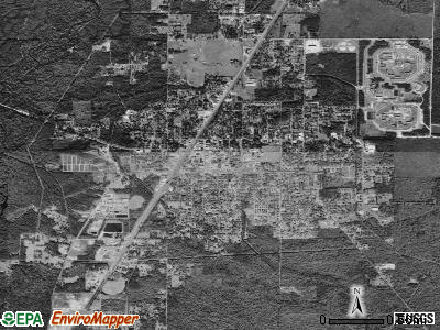 Oakdale satellite photo by USGS