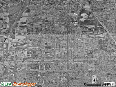 Upland satellite photo by USGS
