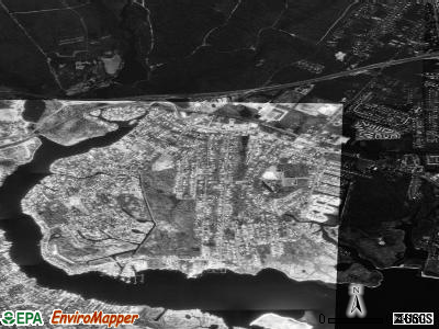 Oakdale satellite photo by USGS