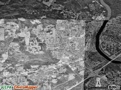 Lanett satellite photo by USGS