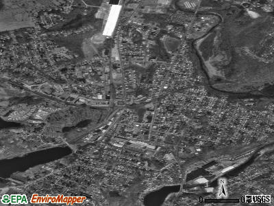 Clinton satellite photo by USGS