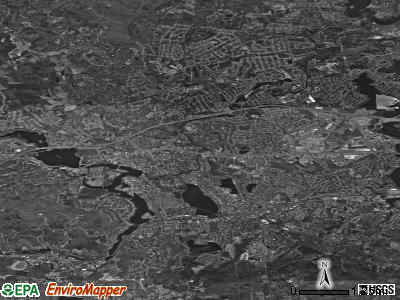 Framingham satellite photo by USGS