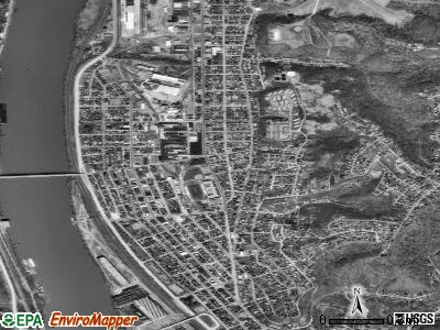 Ambridge satellite photo by USGS