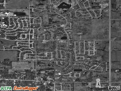Frankfort Square satellite photo by USGS