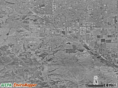 Chino Hills satellite photo by USGS
