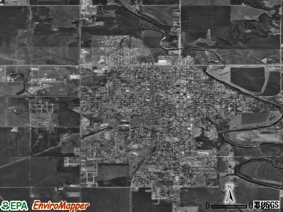 Blackwell satellite photo by USGS