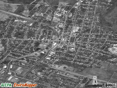 St. Albans satellite photo by USGS