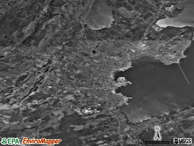 Rockland satellite photo by USGS