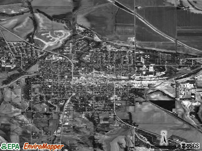 Blair satellite photo by USGS