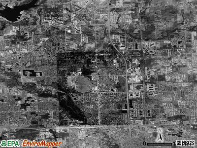 Shelby satellite photo by USGS