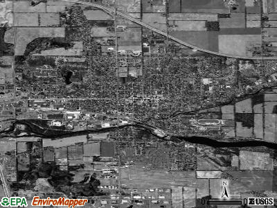 Marshall satellite photo by USGS