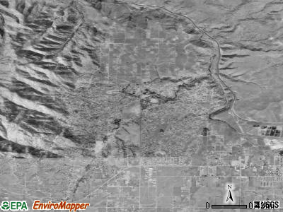 Albion satellite photo by USGS