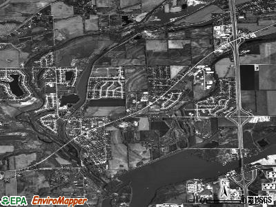 Channahon satellite photo by USGS