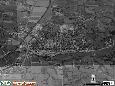 Denison satellite photo by USGS
